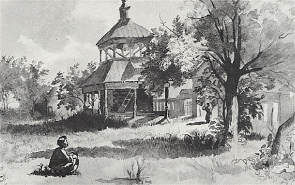 Image -- Taras Shevchenko: In Vasylivka (1845)