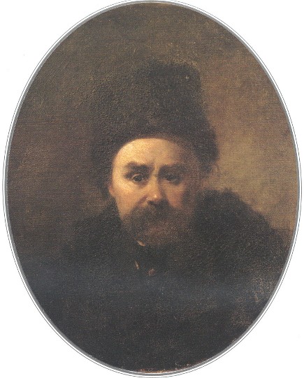 Image -- Taras Shevchenko: Self-portrait (1861).