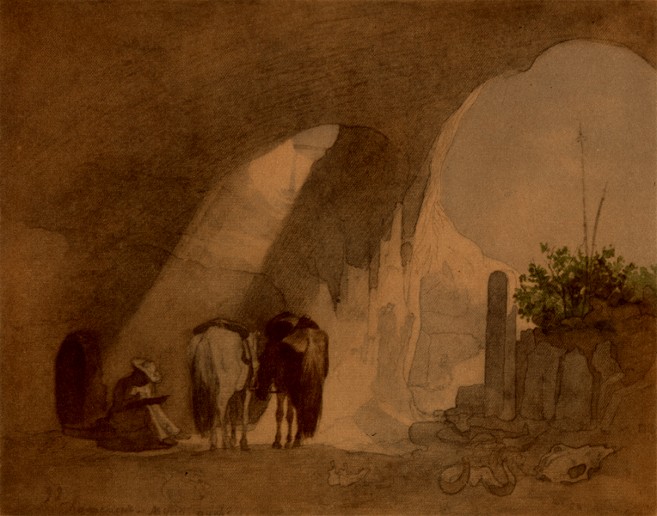 Image -- Taras Shevchenko: Dalismen-Mula-Aulye (1851); watercolour.