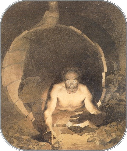Image -- Taras Shevchenko: Diogenes (1856).