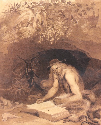 Taras Shevchenko: Robinson Crusoe (1856).