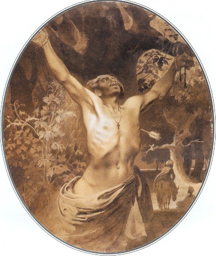 Taras Shevchenko: Saint Sebastian (1856).