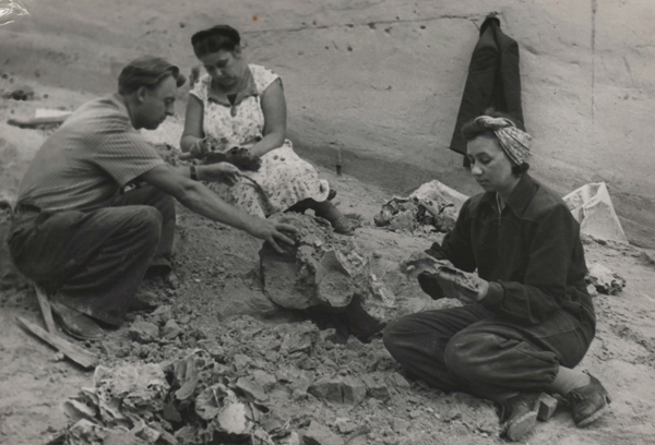 Image -- Ivan Shovkoplias at excavation site