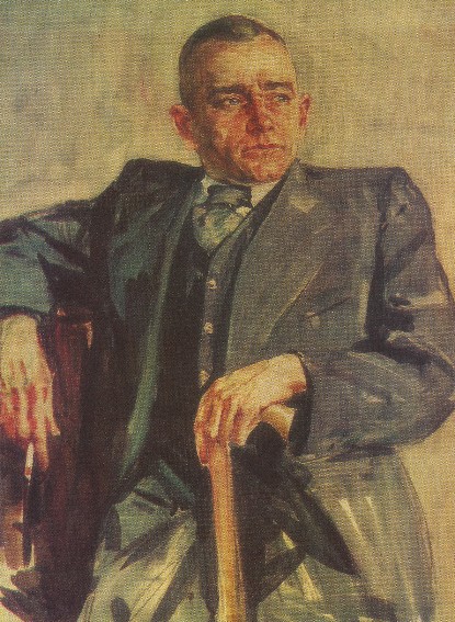 Image -- Oleksii Shovkunenko: Portrait of Mykhailo Lysenko (1947).