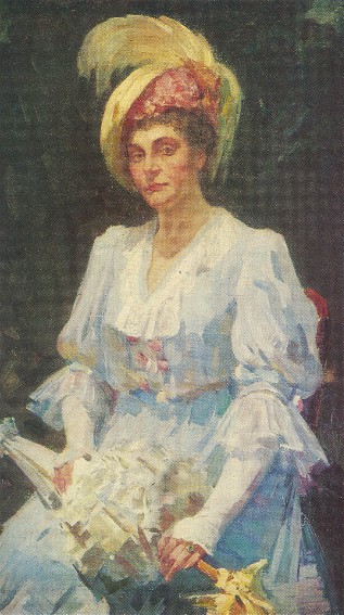 Image - Oleksii Shovkunenko: Portrait of Nataliia Uzhvii (1947).