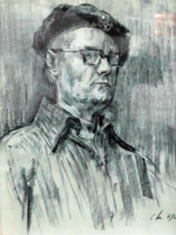 Image -- Serhii Shyshko: Self-portrait (1977).