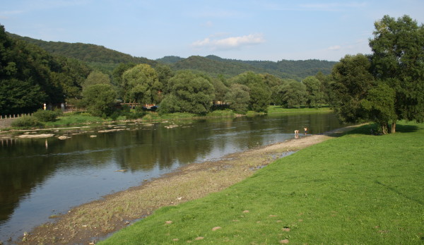 Image -- The Sian (San) River near Sianik (Sanok).