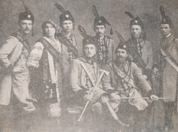 Image - Officers of the Sich society in Lviv county. 