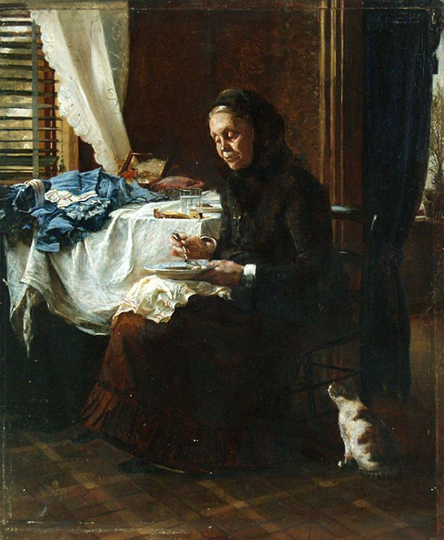 Image - Mykola Skadovsky: A Seamstress Having Dinner