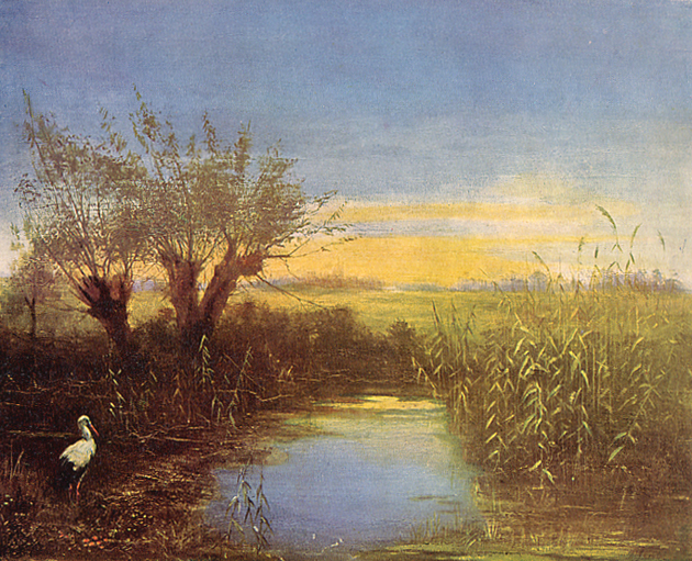 Image - Oleksa Skrutok: Landscape with a Pond (1895).