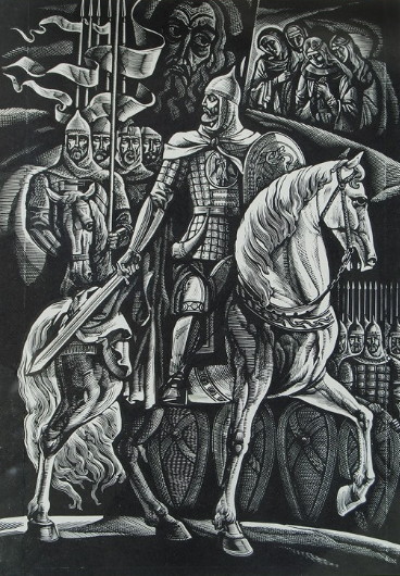 Image -- Slovo o polku Ihorevi (book illustration by Vasyl Lopata).