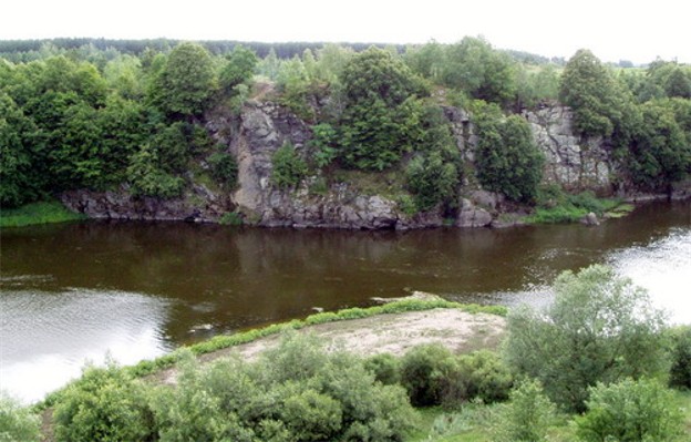 Image - The Sluch River near Sosnove, Rivne oblast.