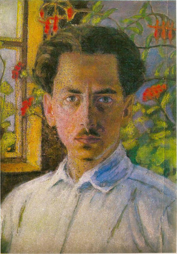 Image -- Hryhorii Smolsky: Selfportrait (1923).