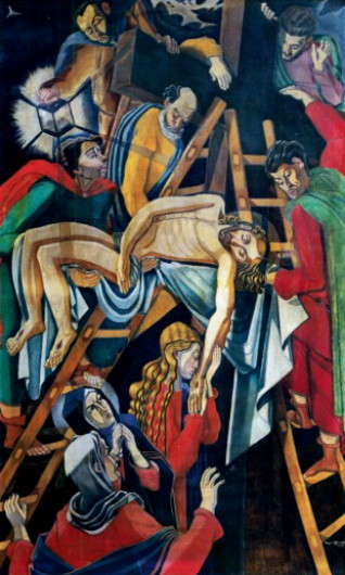 Image -- Osyp Sorokhtei: Descent from the Cross.
