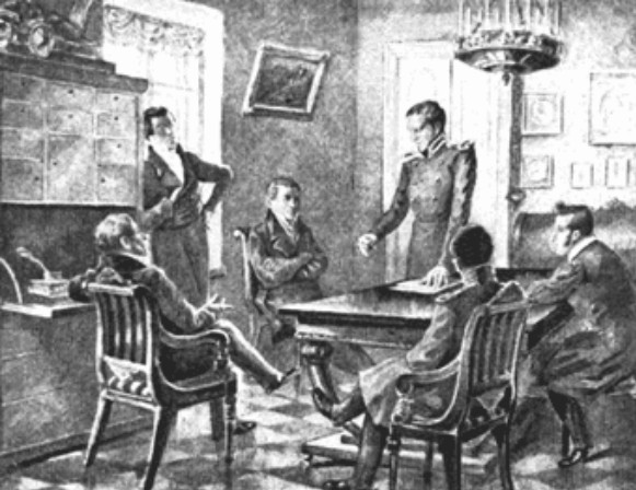 Image - A meeting of the Southern Society (drawing).