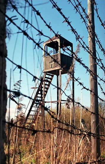 Image -- A watch tower in a Soviet labor camp.