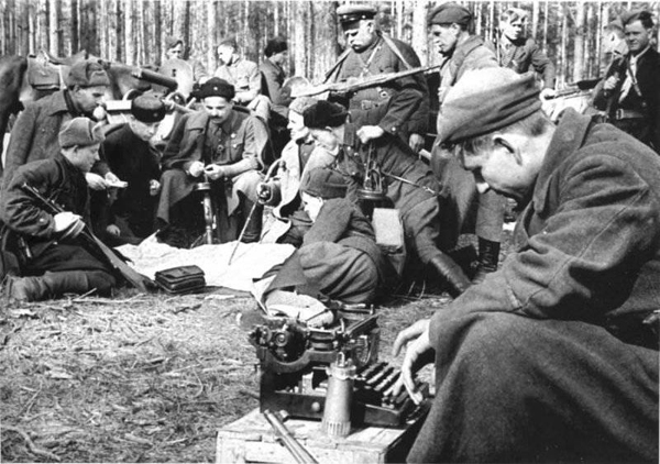 Image -- Soviet partisans in Sumy region led by Sydir Kovpak.