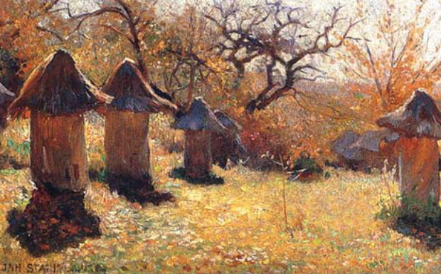 Image - Jan Stanislawski: Beehives in Ukraine (1895).