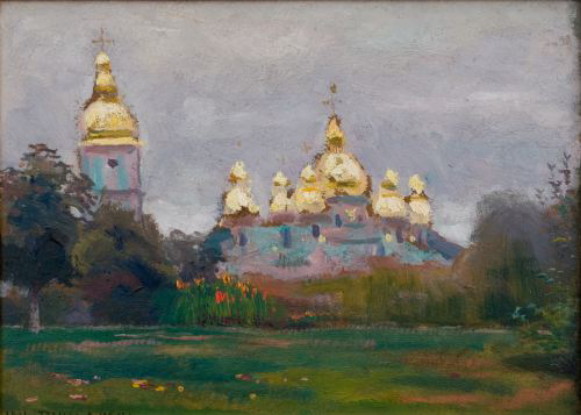 Image - Jan Stanislawski: Saint Michael's Cathedral in Kyiv (1898).