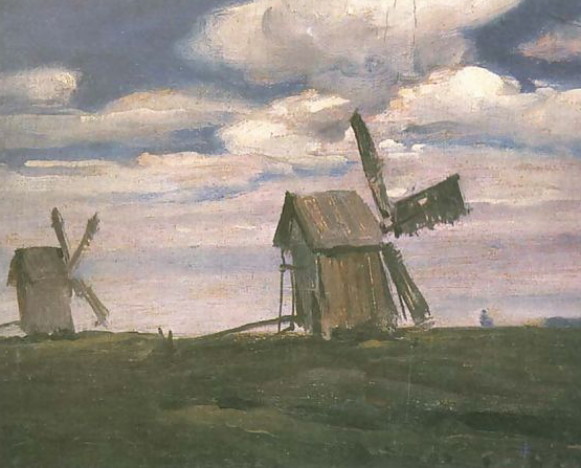 Image -- Jan Stanislawski: Windmills.