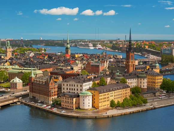 Image -- A panorama of Stockholm, Sweden.