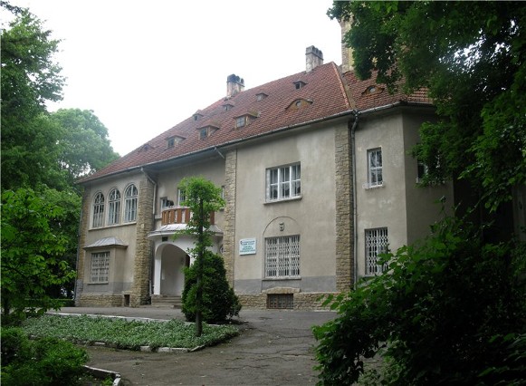 Image -- The former Orenstein family palace (1912) in Storozhynets (today part of the forestry tekhnikum).