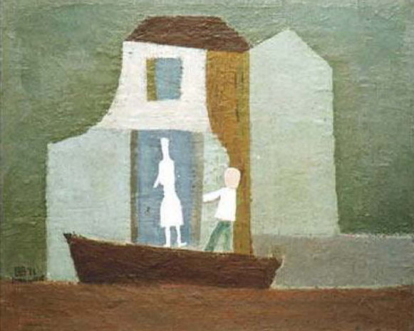 Image -- Volodymyr Strelnikov: Fisherman's House (1971).