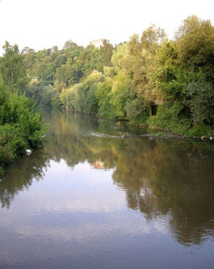 Image -- The Strypa River near Buchach, Ternopil oblast.