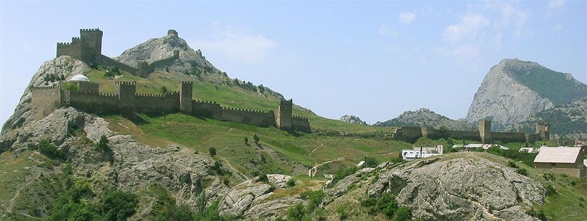 Image - A panorama of the Sudak fortress in the Crimea.