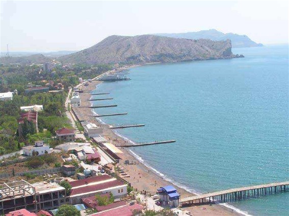 Image -- The view of Sudak in the Crimea.