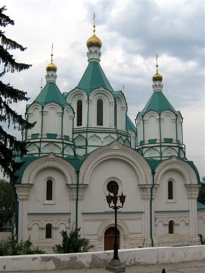 Image -- Sviati Hory Dormition Monastery: the Dormition Cathedral.