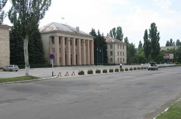 Image - Svitlovodsk: city center.