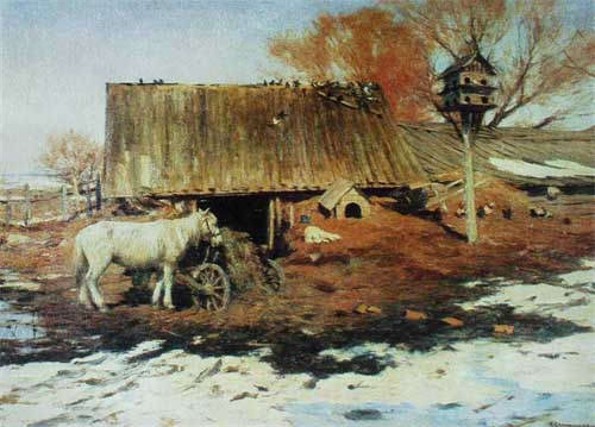 Image - Serhii Svitoslavsky: A Yard in Early Spring.