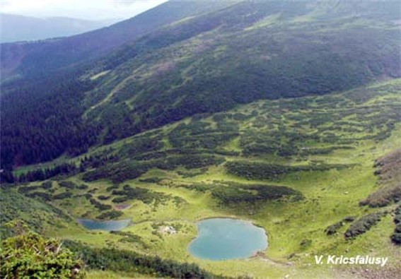 Image - The Vorozhieska Lake in the Svydivets mountain group.