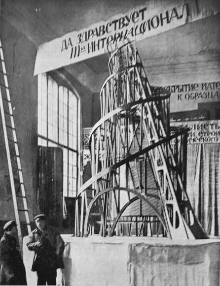 Image -- Vladimir Tatlin: Monument to the Third International (1920).