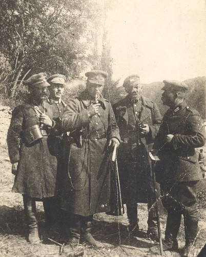 Image - The staff officers of the Third Iron Rifle Division of the Army of the Ukrainian National Republic.