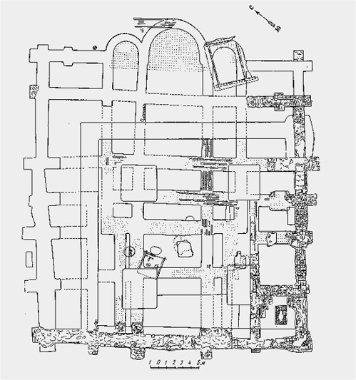 Image - A floor plan of the Church of the Tithes.