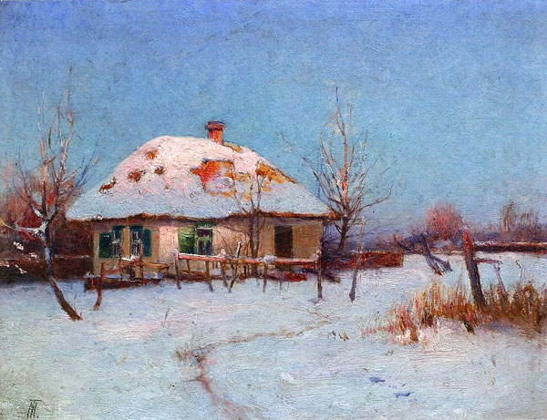 Image -- Mykhailo S. Tkachenko: Winter Landscape.