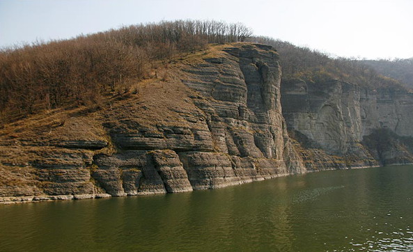 Image -- Tovtry landscape along the Dnister in Podilia.