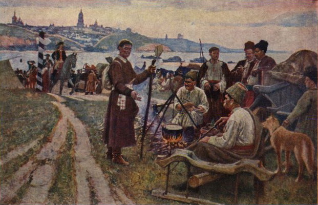 Image - Karpo Trokhymenko: Cossacks Supper at Their Battle Posts.