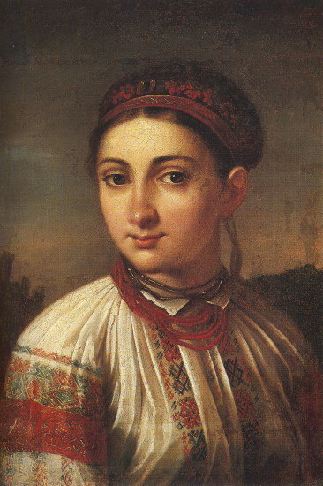 Image - Vasilii Tropinin: Girl from Podilia.