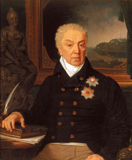 Image -- Dmytro Troshchynsky (portrait by Volodymyr Borovykovsky, 1819).