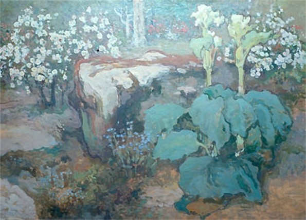 Image -- Ivan Trush: In the Garden.