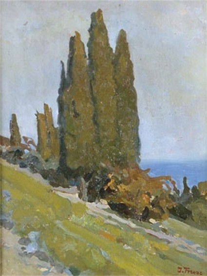 Image -- Ivan Trush: An Italian Landscape.