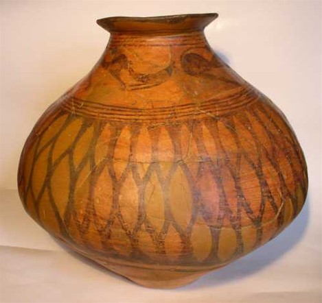 Image - Tripilian culture: clay pot with animalistic and geometric ornaments.