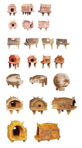 Image - Trypilian culture: clay models of dwellings.