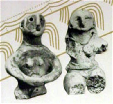 Image - Trypilian culture: fragments of figurines.