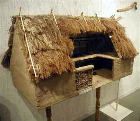 Image - A reconstructed model of a Trypilian culture woden hut.