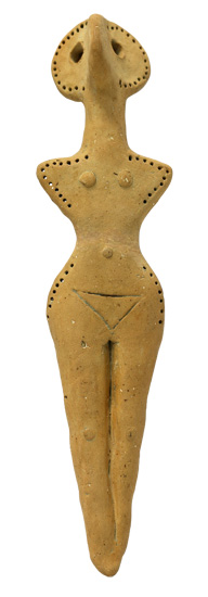 Image -- Trypillia culture female figurine from Oselivka, Chernivtsi oblast.