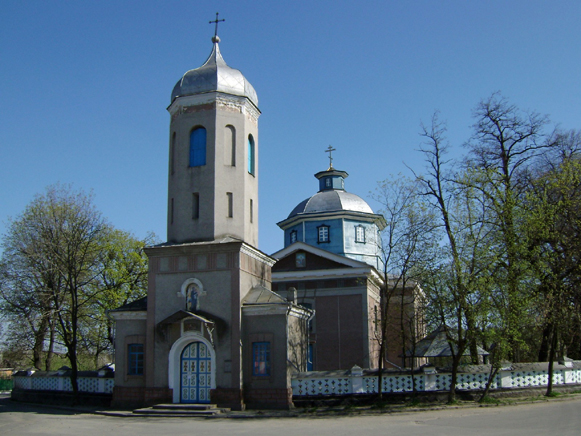 Image -- Tulchyn: Dormition Church and its bell tower (1789).